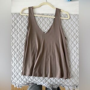 bp Taupe Scoop Neck Tank Top
